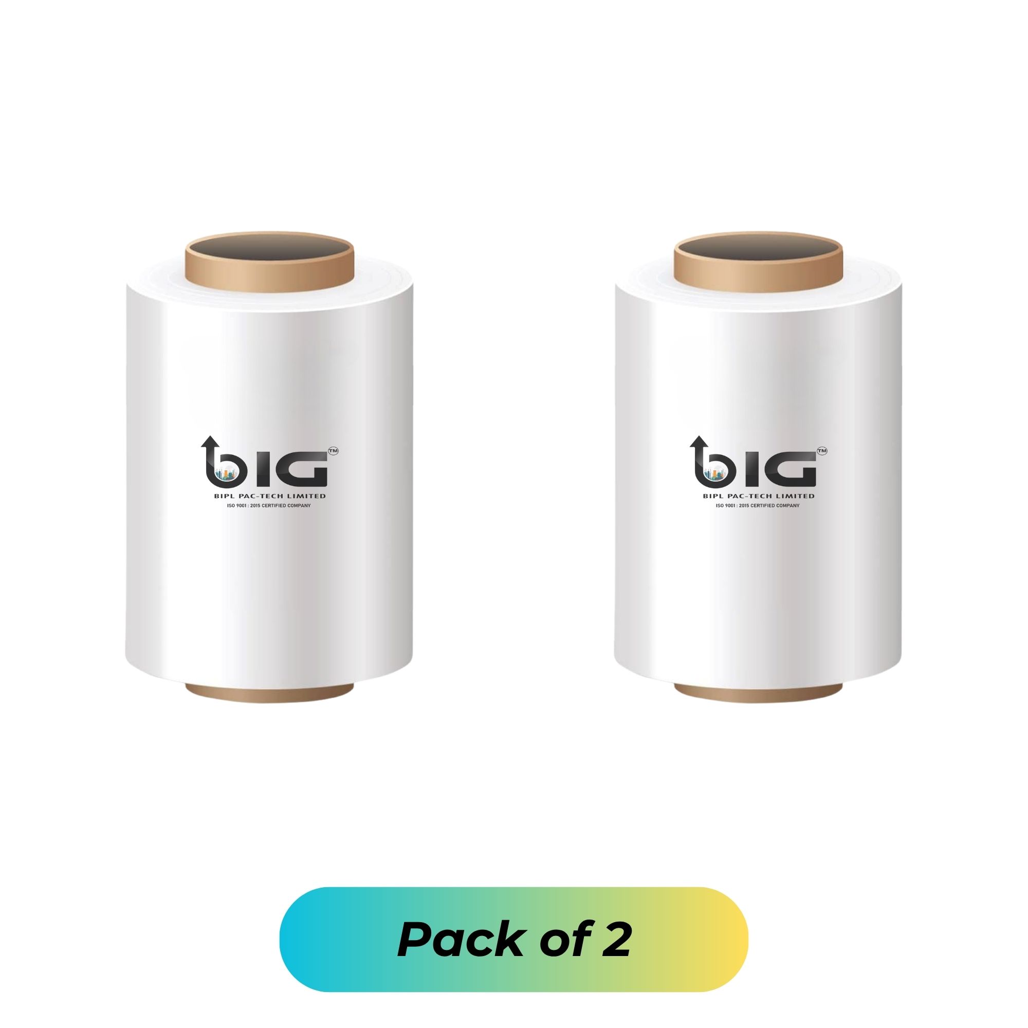 BIPL Pactech 100 mm ( Pack of 2 ) Oxo-Biodegradable | UV Protected | 100% Virgin