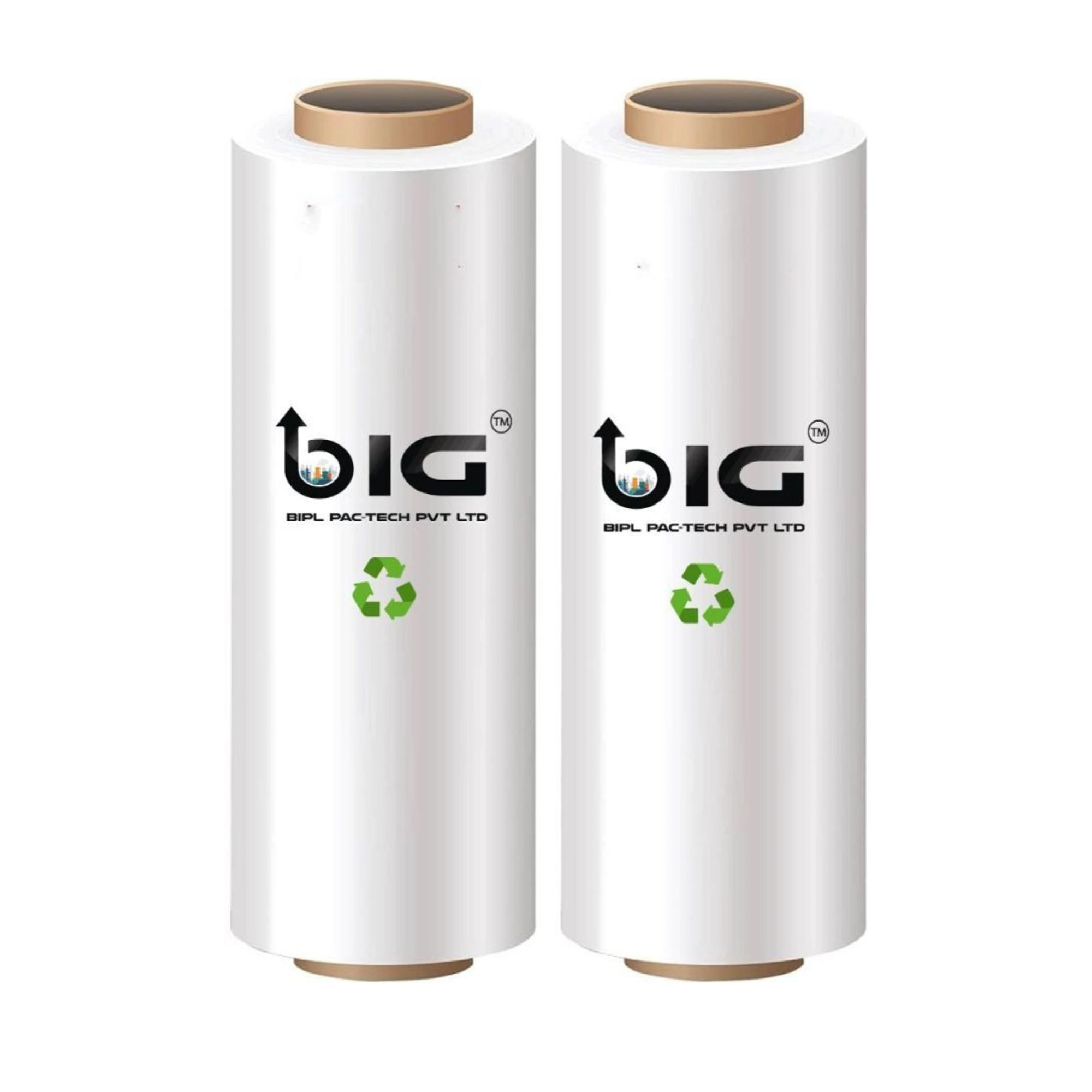 BIPL Pactech 450 mm ( Pack of 2 ) 656 ft Oxo-Biodegradable | UV Protected | 100% Virgin